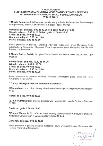 Nieodpłatna pomoc prawna