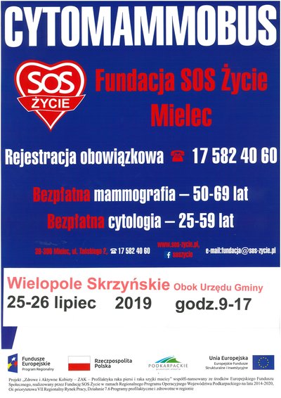 Bezpłatne badania mammografia i cytologia