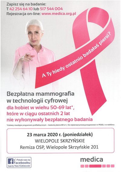 Bezpłatna mammografia w technologii cyfrowej