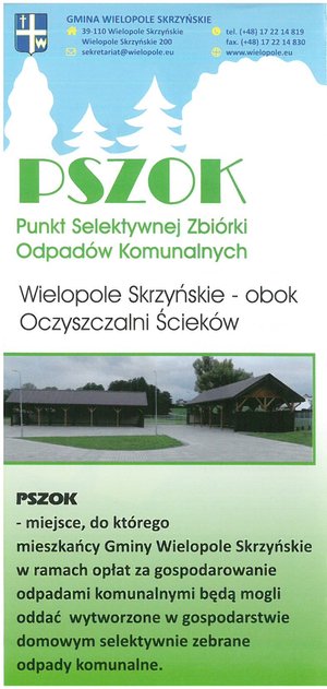 Informacja o otwarciu Punktu Selektywnej Zbiórki Odpadów