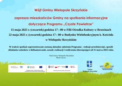 Czyste powietrze - spotkania informacyjne