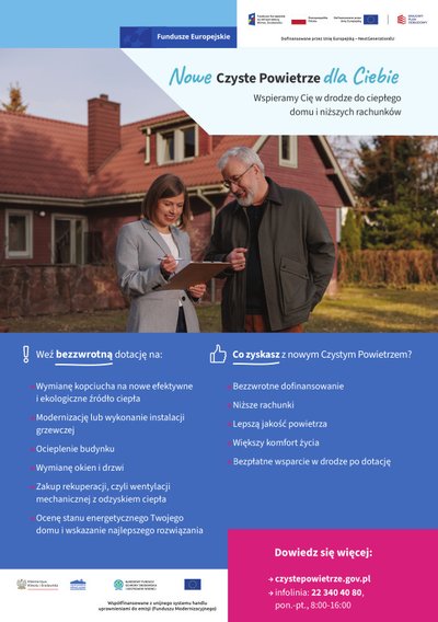 W Urzędzie Gminy Wielopole Skrzyńskie funkcjonuje Gminny Punkt Konsultacyjno - Informacyjny oraz Gminny Operator Czystego Powietrza.