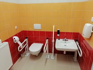 Likwidacja barier architektonicznych w budynku Samorządowego Przedszkola Krasnala Hałabały w Wielopolu Skrzyńskim