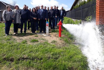 Budowa sieci wodociągowej w miejscowości Glinik