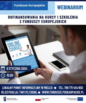 Dofinansowania na kursy i szkolenia z Funduszy Europejskich