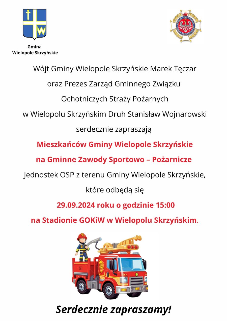 GMINNE ZAWODY STRAŻACKIE