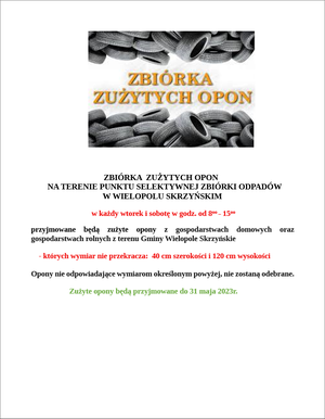 Zbiórka zużytych opon