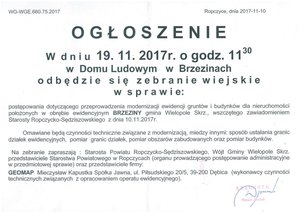 Zebranie Wiejskie w Brzezinach