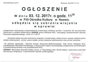 Zebranie Wiejskie w Nawsiu