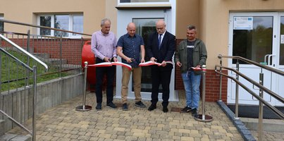 Uroczyste oddanie do użytku windy w Szkole Podstawowej Nr 1 im. ppłka Ludwika Marszałka „Zbroi” w Brzezinach.