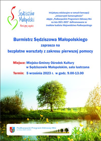 Warsztaty z zakresu udzielania pierwszej pomocy